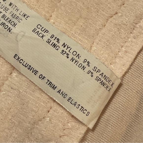 Bali Double Support Tailored Wireless Lace Up Front Bra 3820  38D - Picture 6 of 8